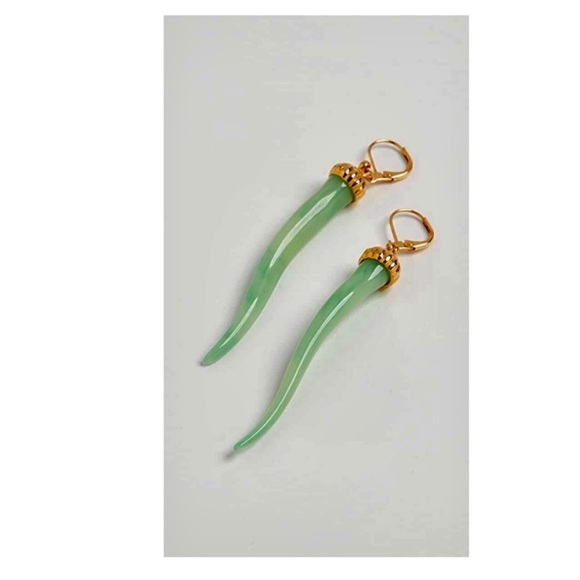 Shopbop Kenneth Jay Lane Jade Earrings. - Picture 3 of 5
